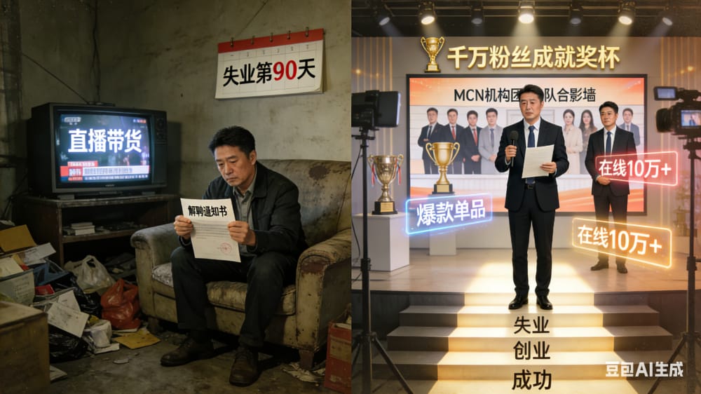 你敢相信吗？当失业大叔撞上直播风口，竟逆袭成千万级MCN创始人？